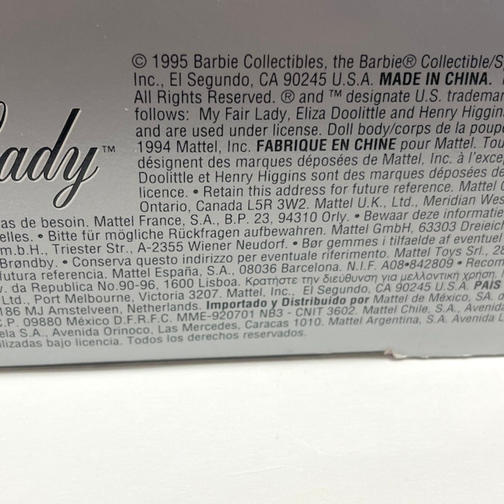 1995 Barbie Doll Hollywood Legends My Fair Lady Eliza Doolittle Flower Girl - Picture 6 of 6